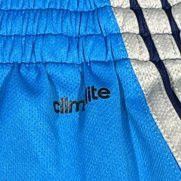 Adidas Shorts Men Large Blue Climalite Athletic Basketball Gym Drawstring - Picture 4 of 14